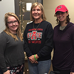 Emma Martin (left), Dr. Jennifer Bouldin (middle), Amber Spence (right)