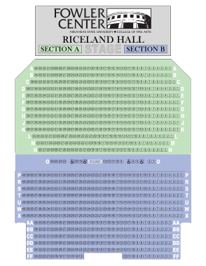 Fowler Center - Riceland Hall Map