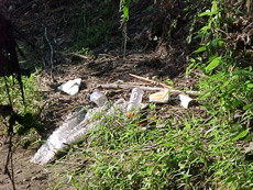 Debris after flooding